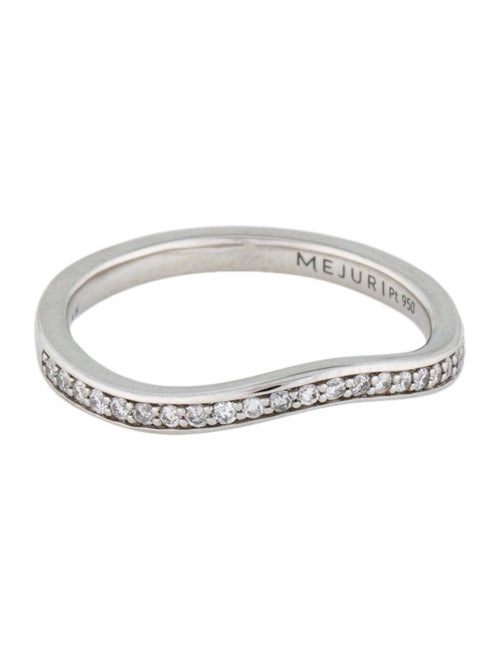 Mejuri Platinum Diamond Pavé Nesting Band