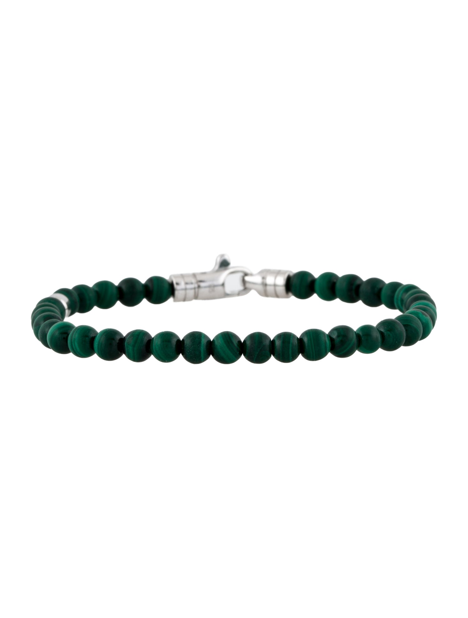 Mejuri Malachite Beaded Bracelet