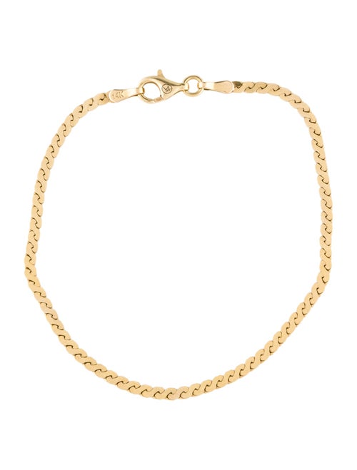 Mejuri 14K Serpentine Chain Bracelet