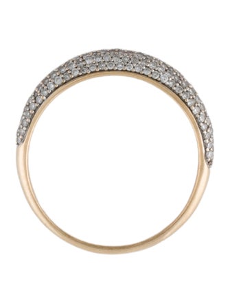 Mejuri 14K Diamond Thin Dome Ring
