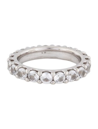 Mejuri Aurora Lab-Grown Sapphire Eternity Ring