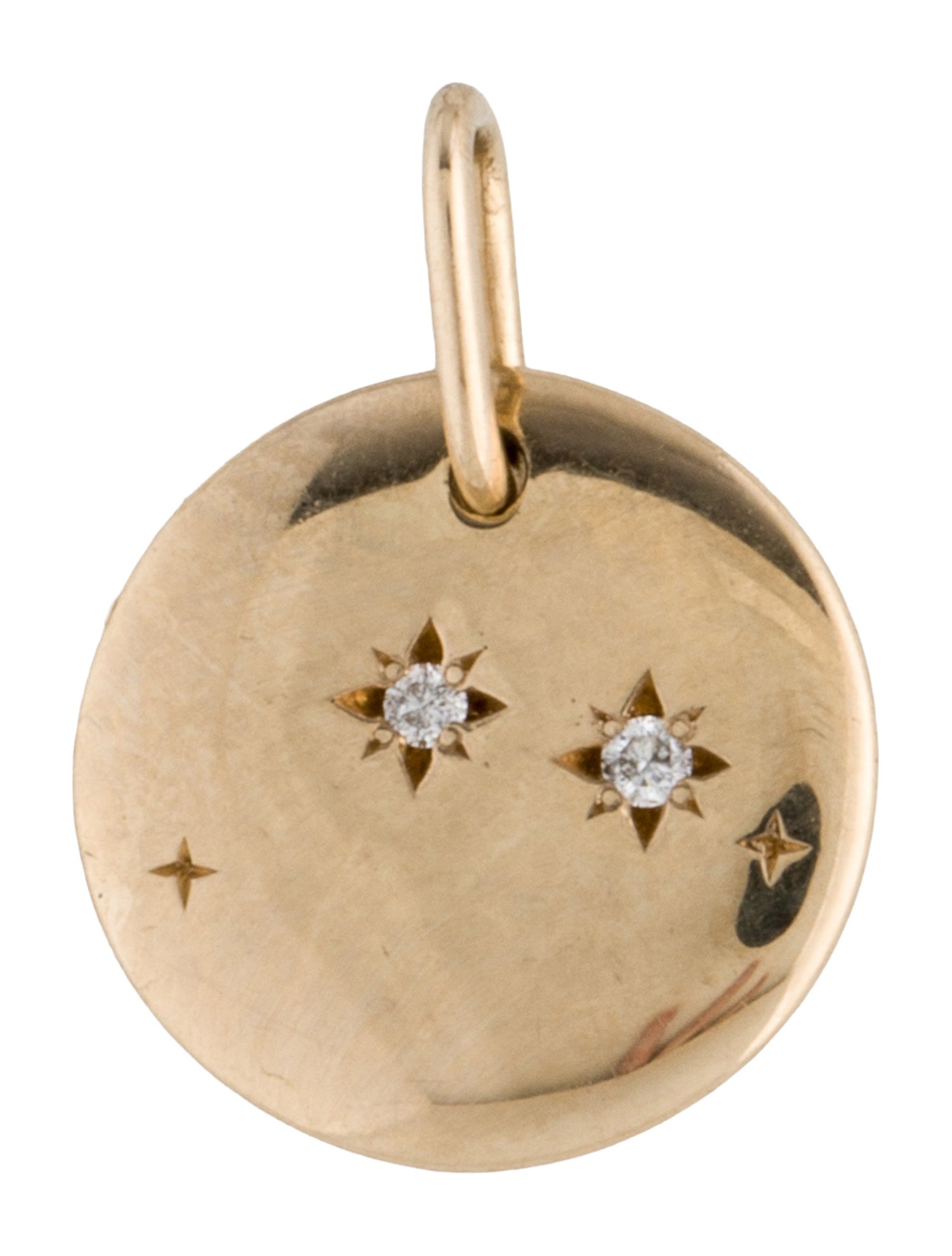 Mejuri 14K Diamond Aries Zodiac Charm