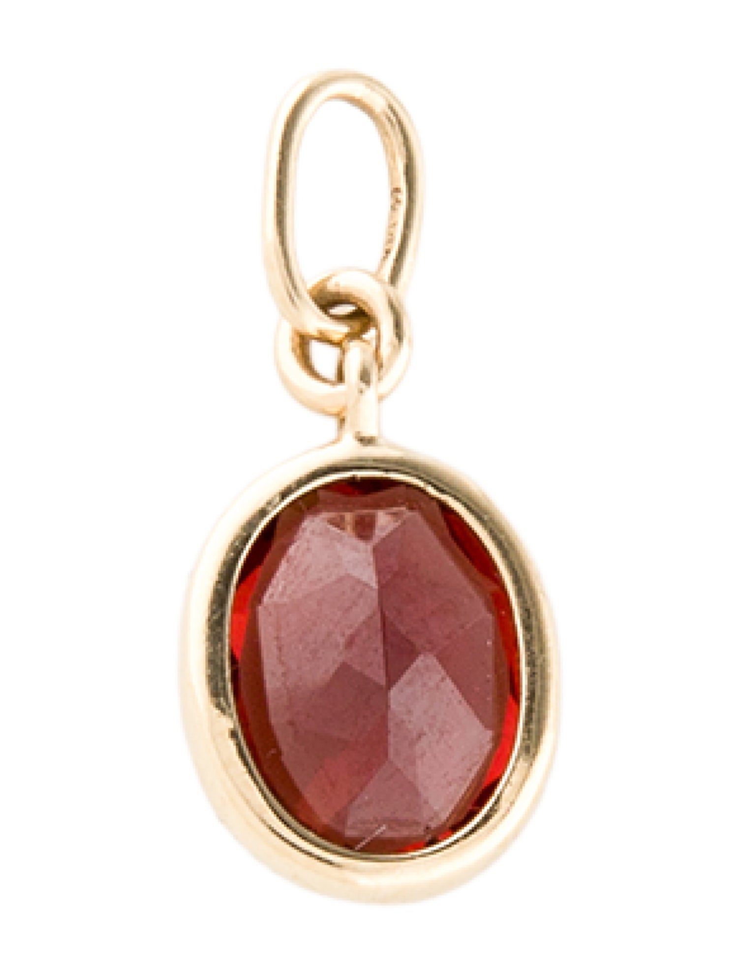 Mejuri 14K Garnet Charm Pendant