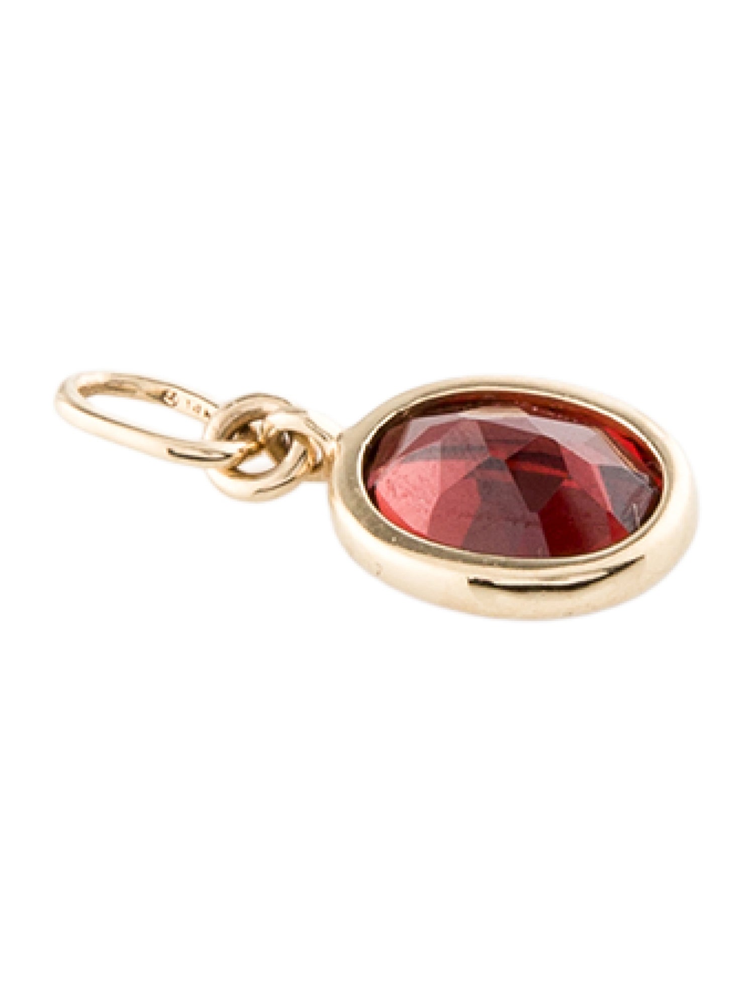 Mejuri 14K Garnet Charm Pendant