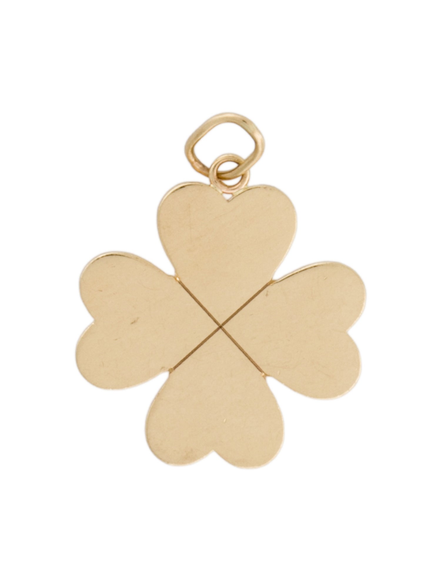 Mejuri 14K Flat Clover Charm