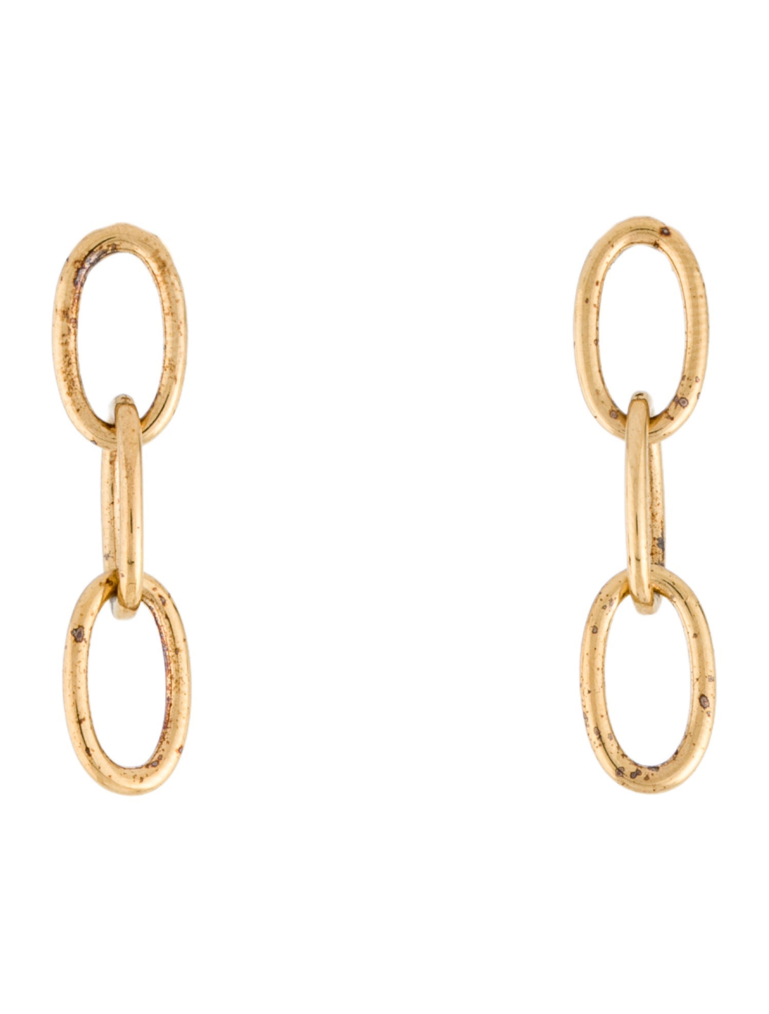 Mejuri Three Oval Hoop Drop Earrings
