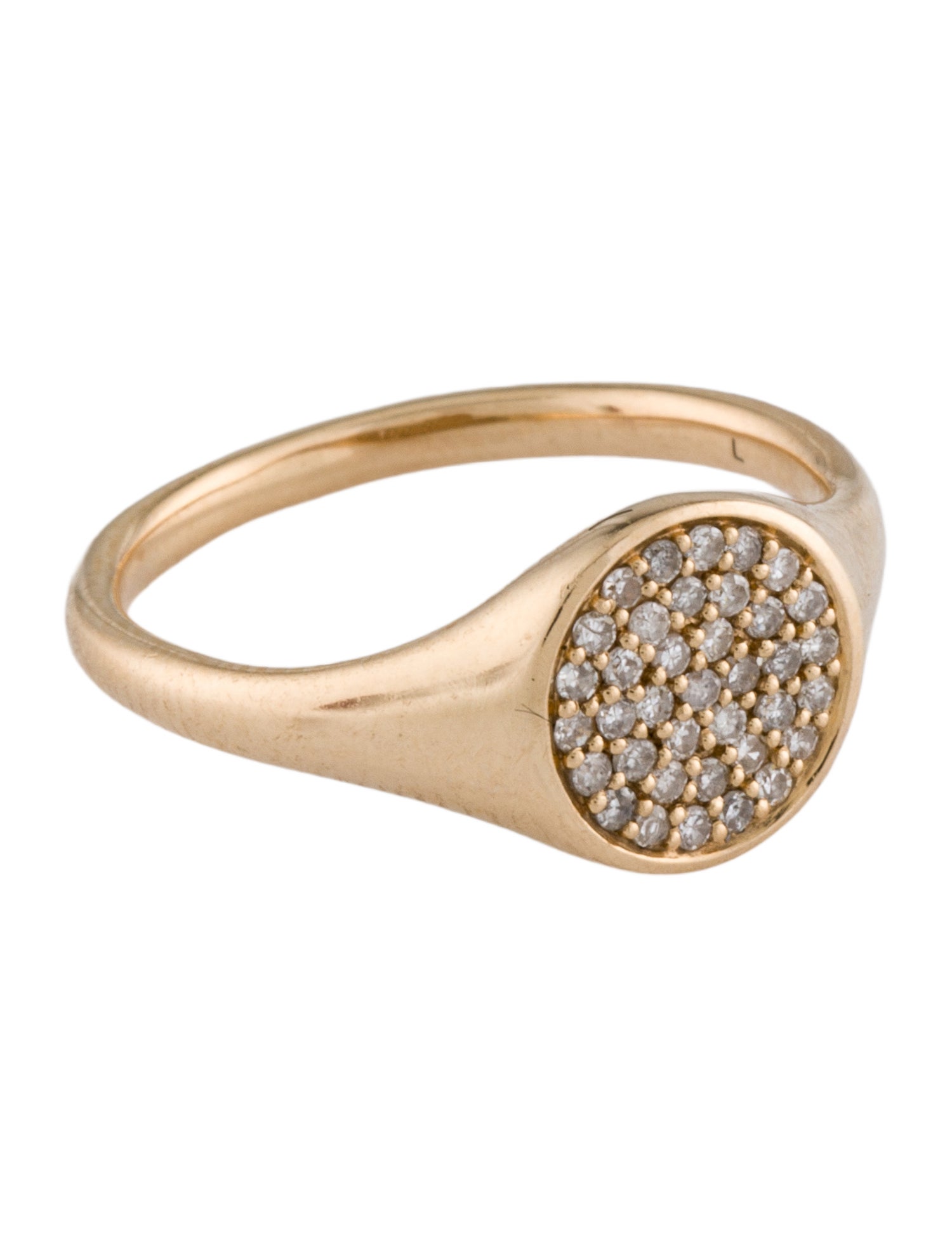 Mejuri 14K Diamond Signet Ring