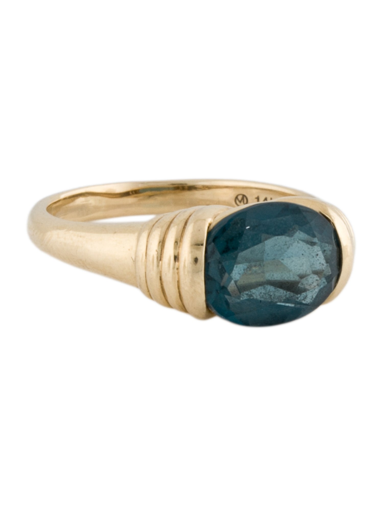 Mejuri 14K Topaz Heirloom Ring
