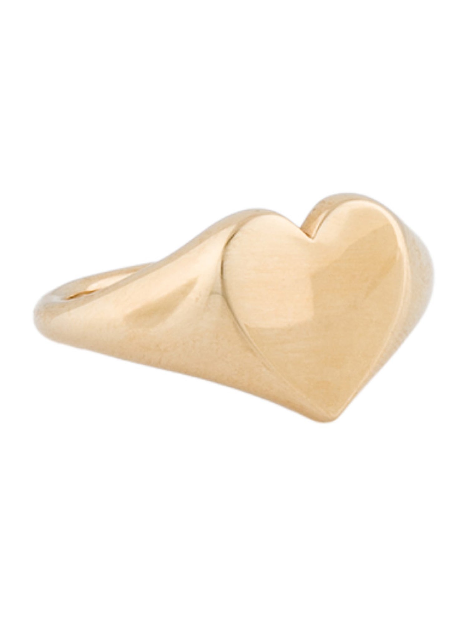 Mejuri 14K Heart Finger Dome Ring