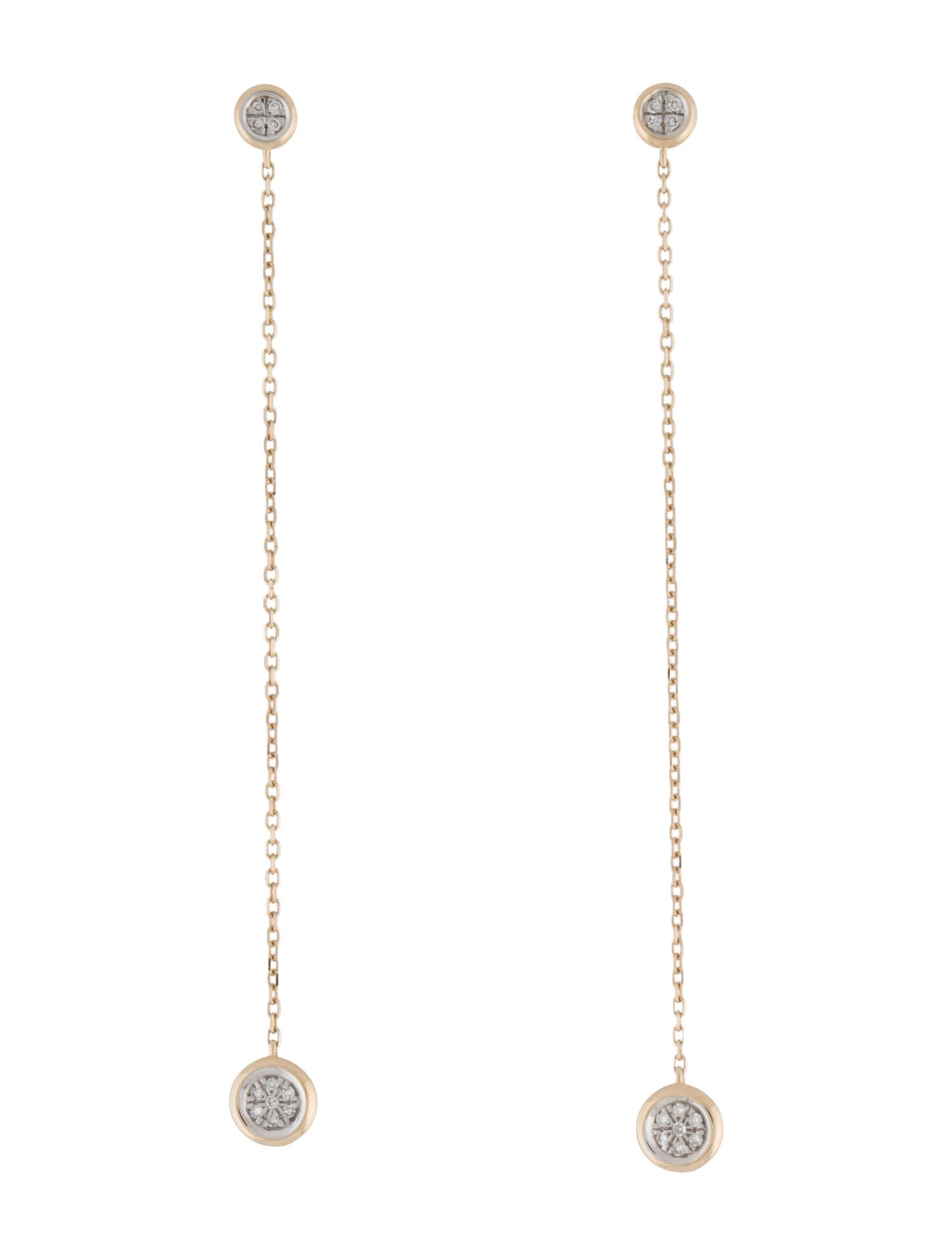 Mejuri 14K Diamond Drop Earrings