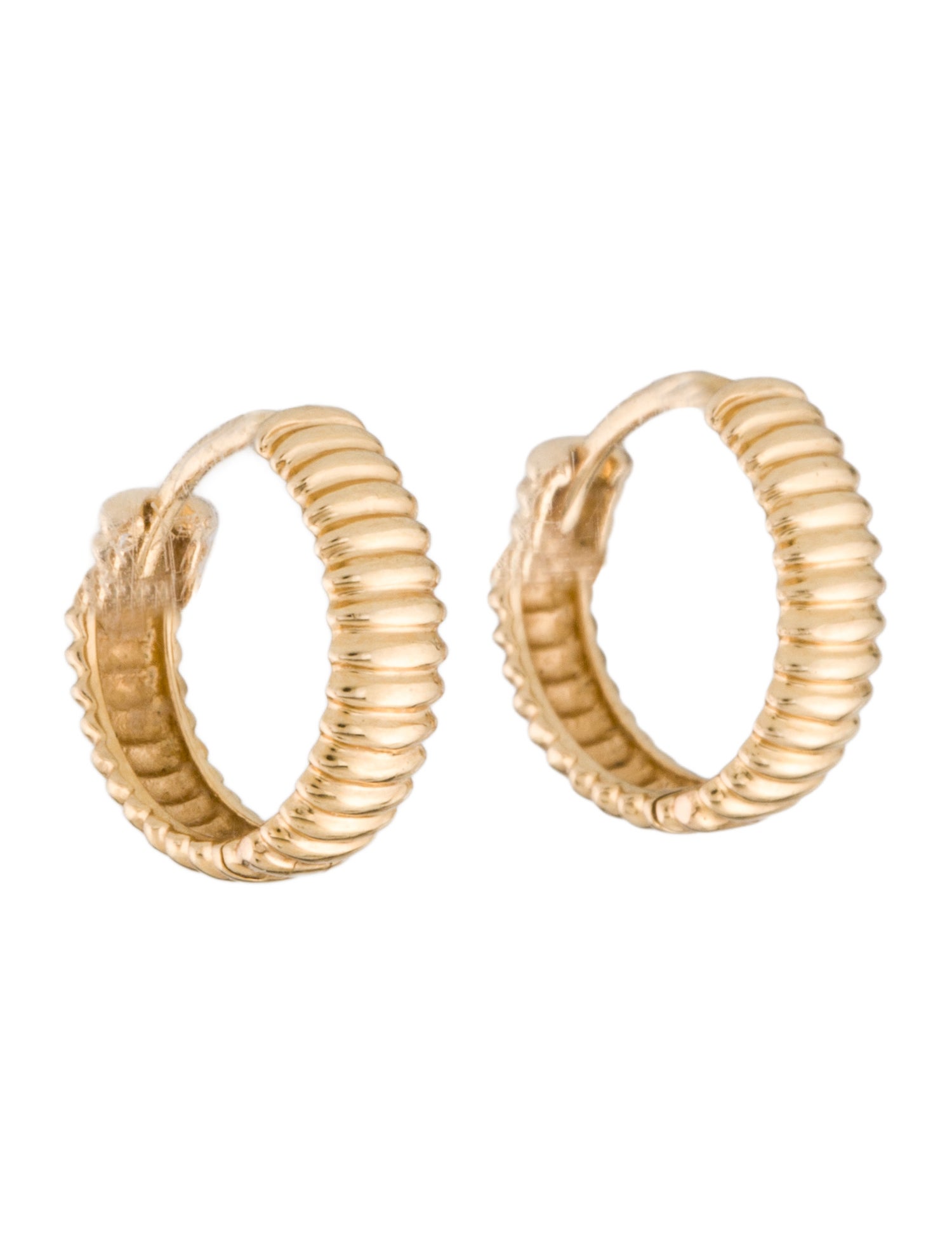 Mejuri 14K Bold Texture Hoop Earrings