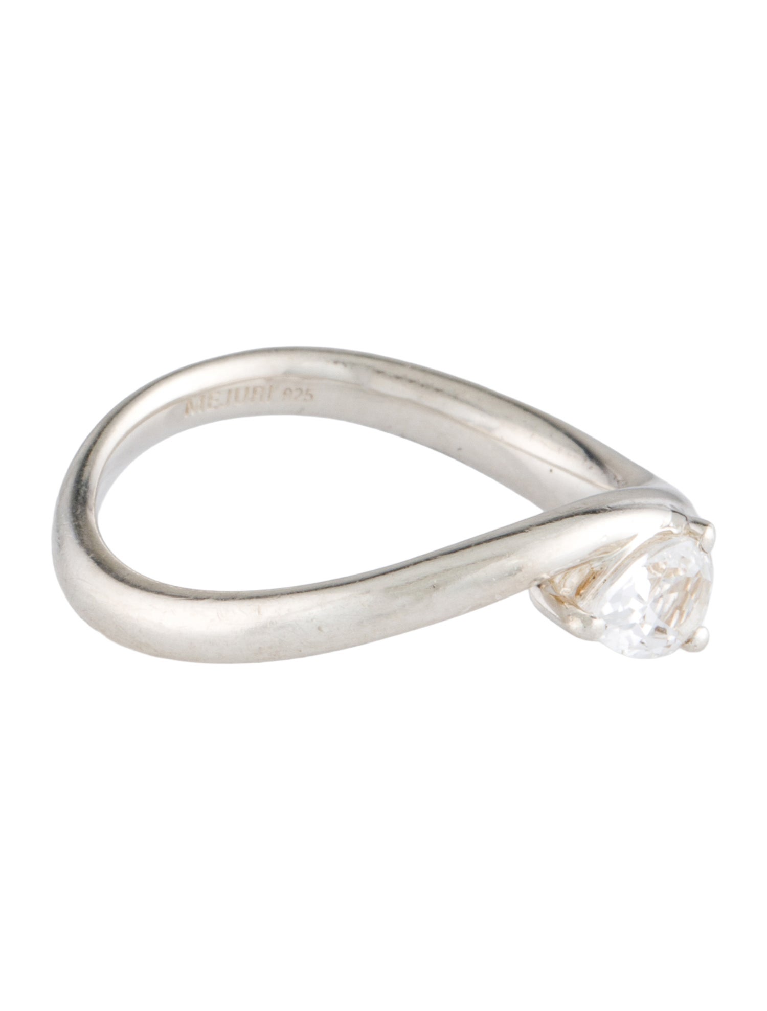 Mejuri Synthetic Sapphire Dome Figure Balance Ring