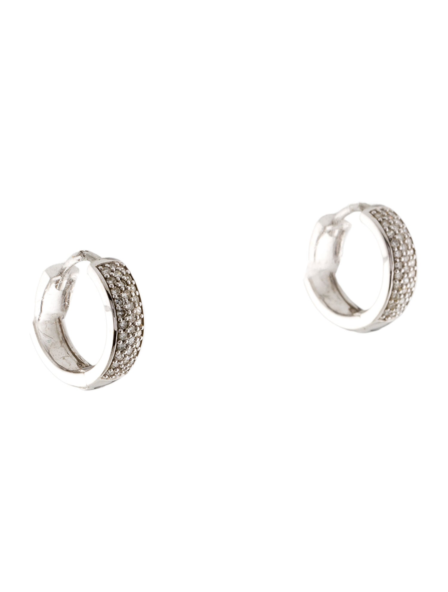 Mejuri 14K Diamond Huggie Earrings