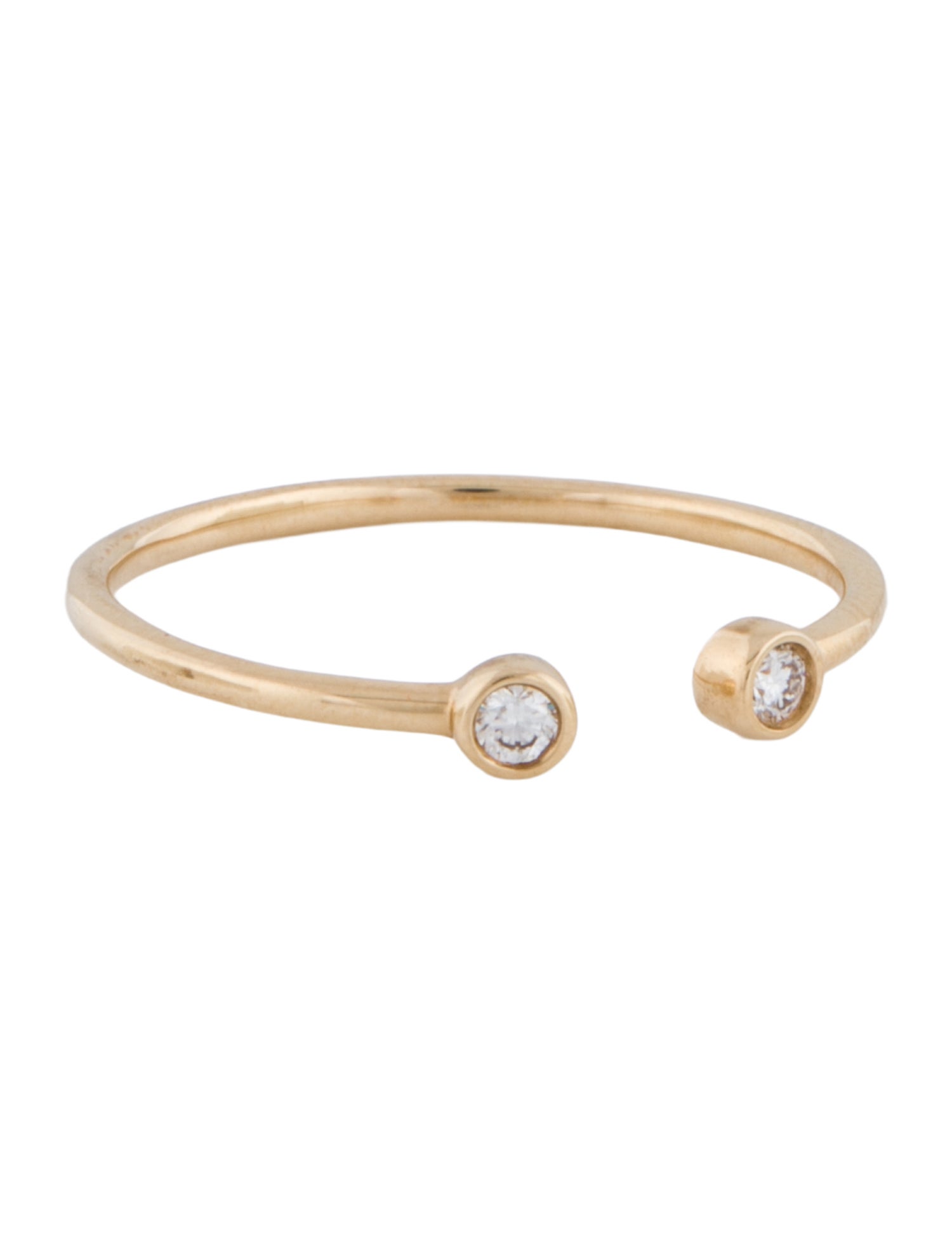 Mejuri 14K Diamond Open Ring