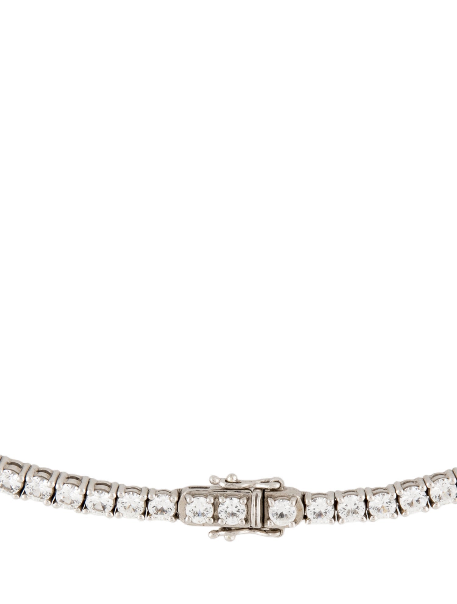 Mejuri 13.10ctw Synthetic Sapphire Tennis Necklace