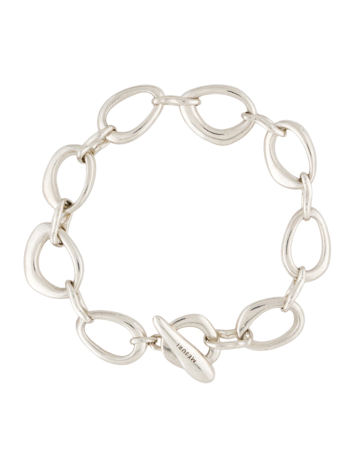 Mejuri Organic Dome Ripple Chain Bracelet
