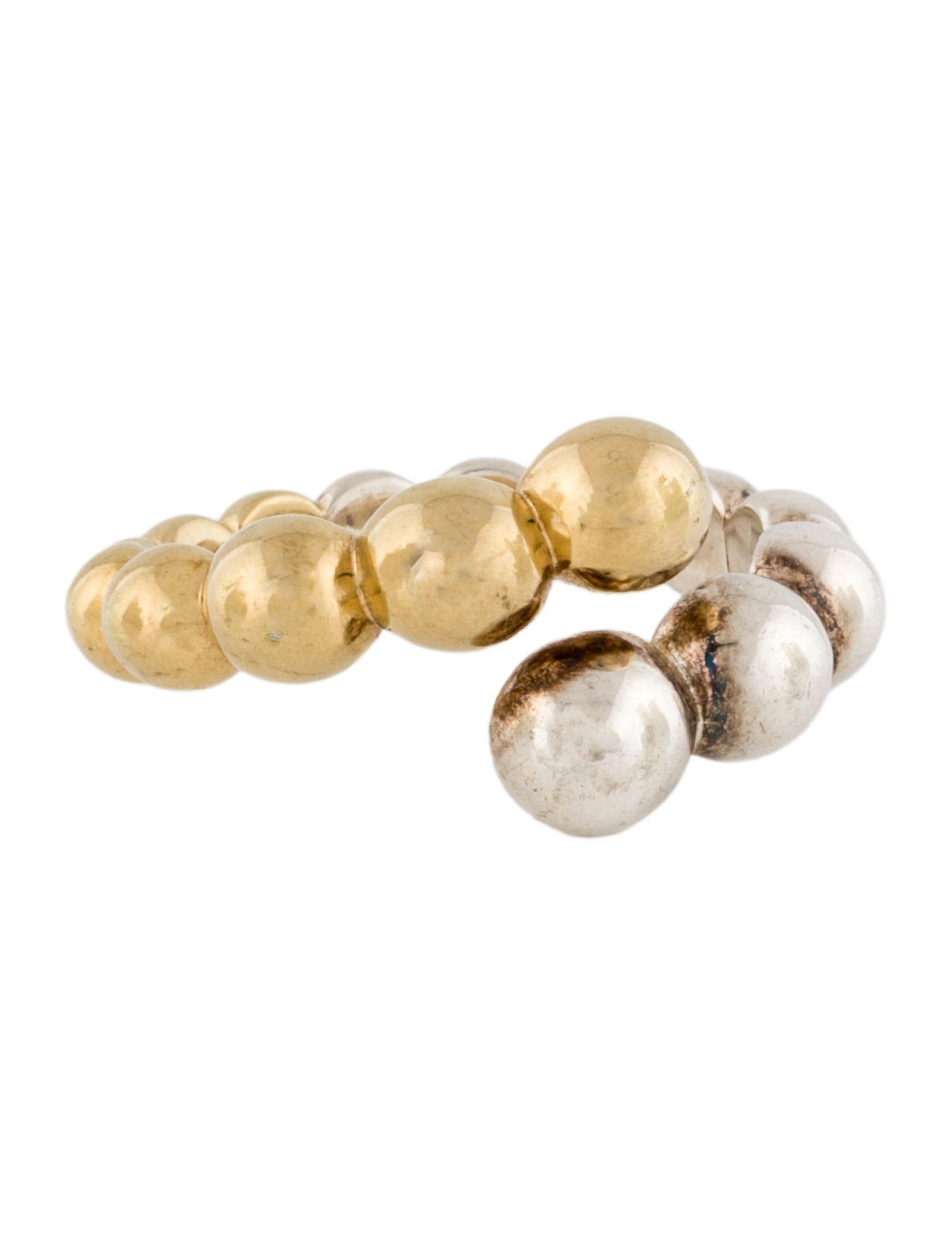 Mejuri Bypass Bead Ring