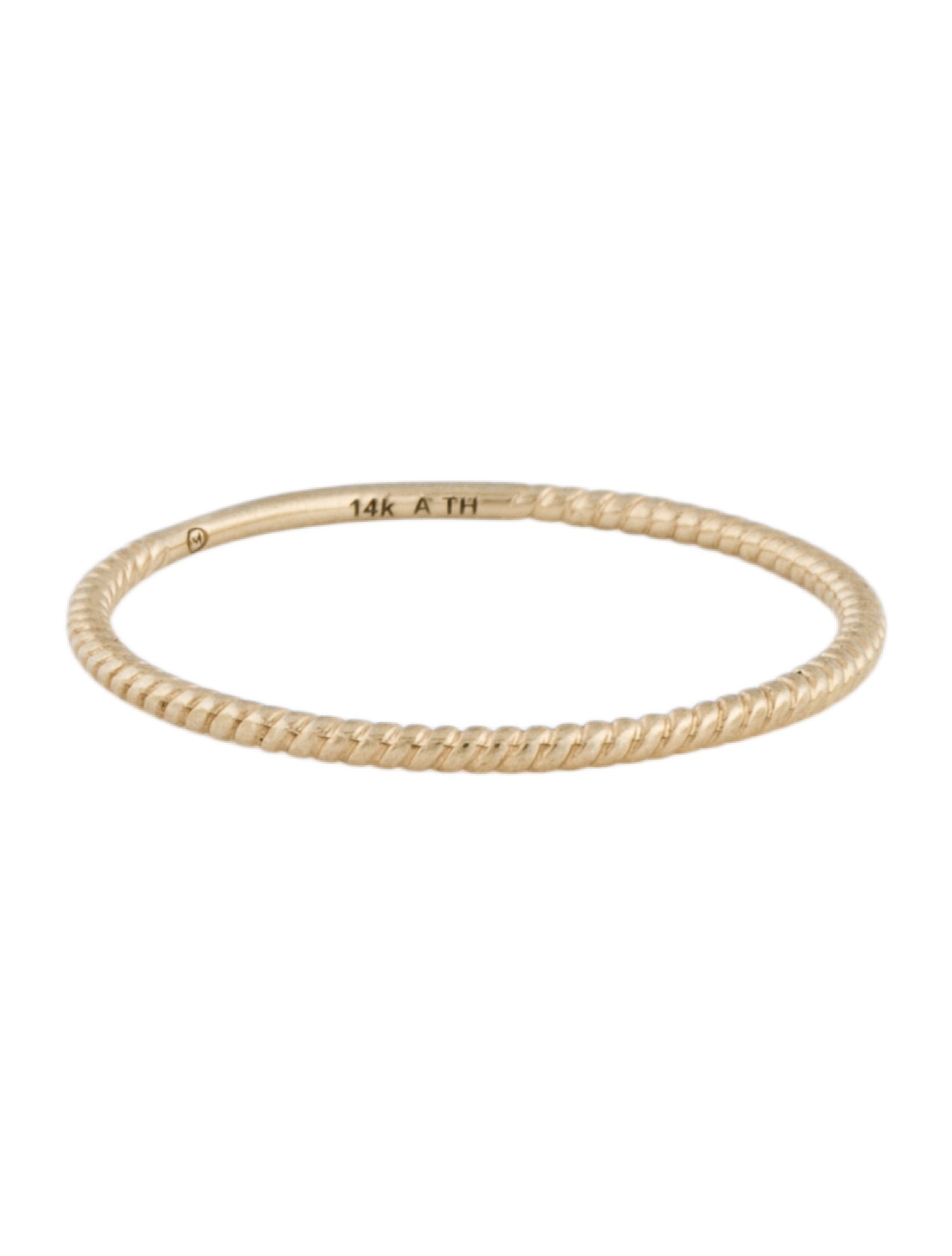 Mejuri 14K Twist Stackable Band