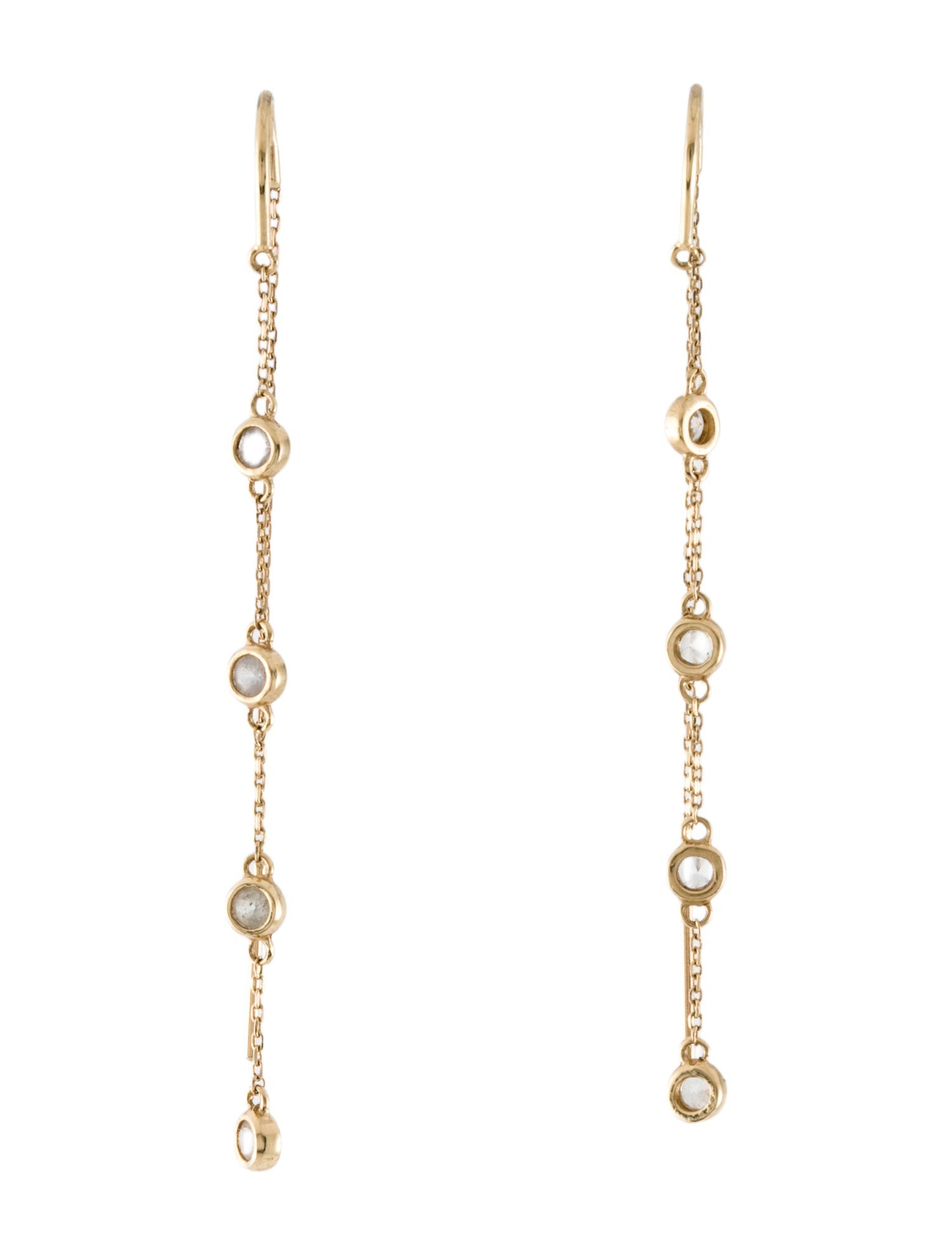 Mejuri 14K Sapphire Drop Earrings