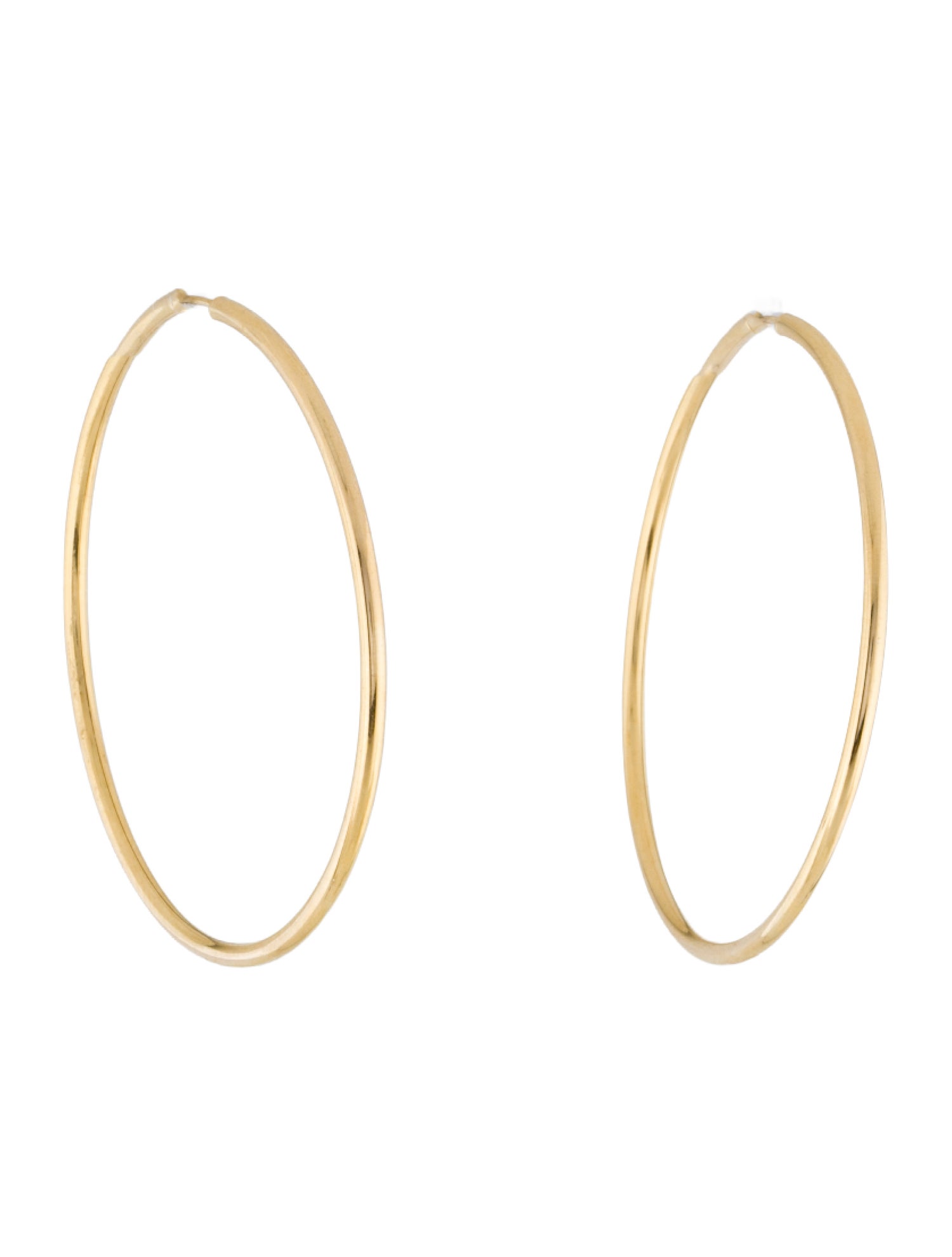 Mejuri 14K Oversized Thin Hoop Earrings
