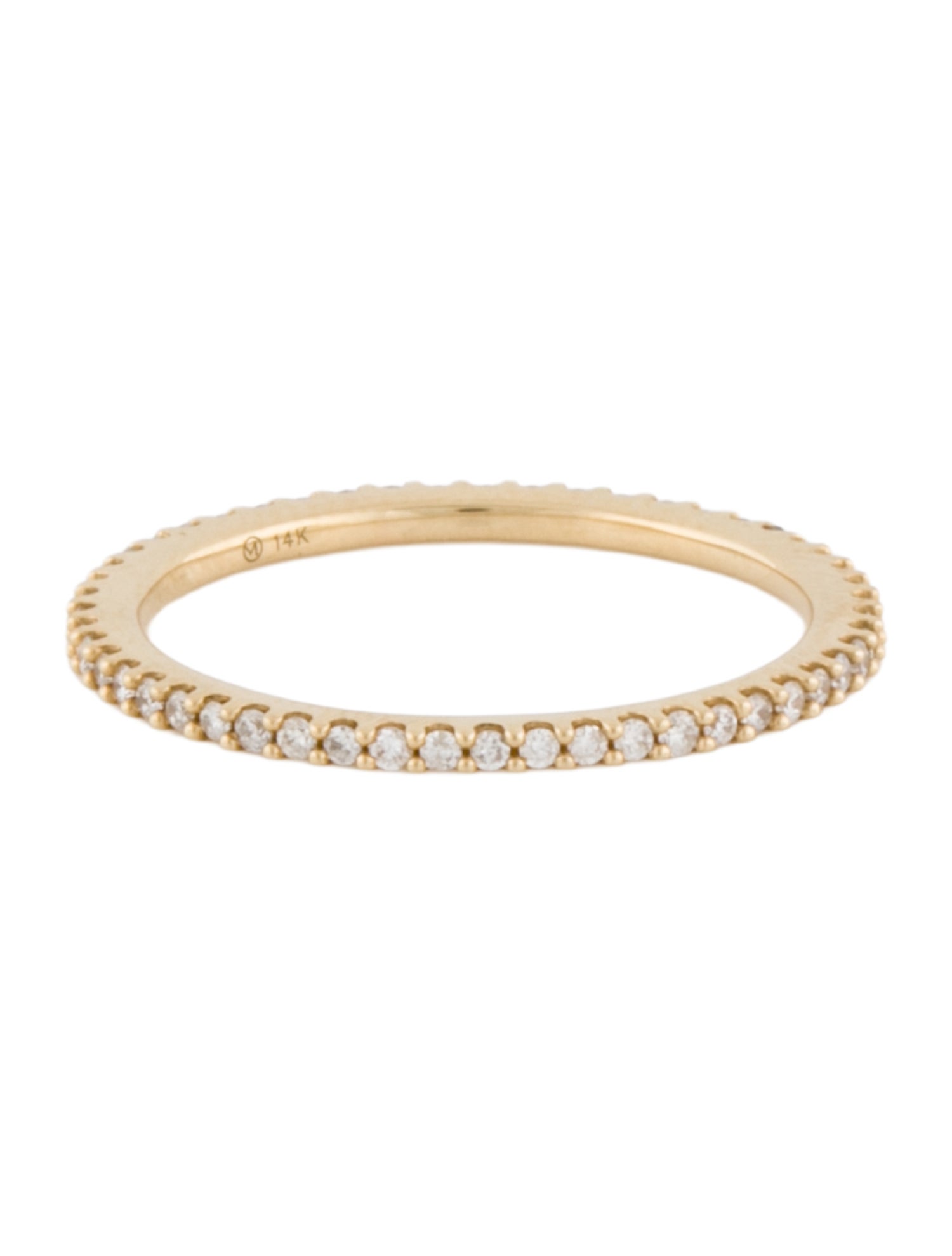 Mejuri 14K Diamond Slim Eternity Band