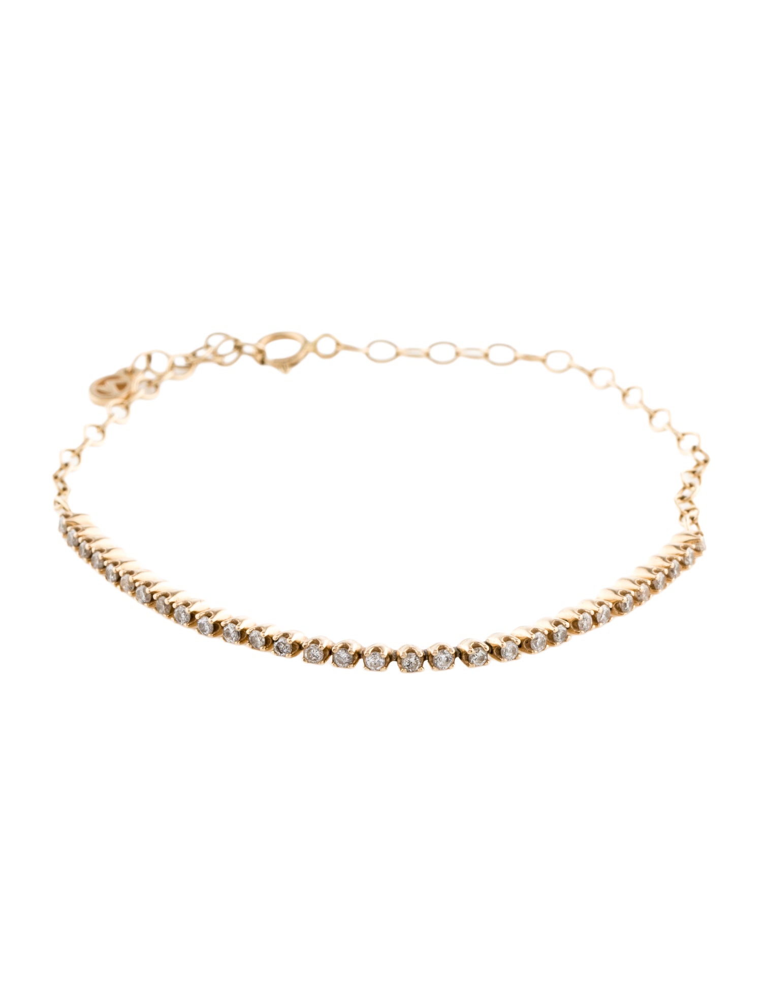 Mejuri 14K Diamond Half Tennis Bracelet