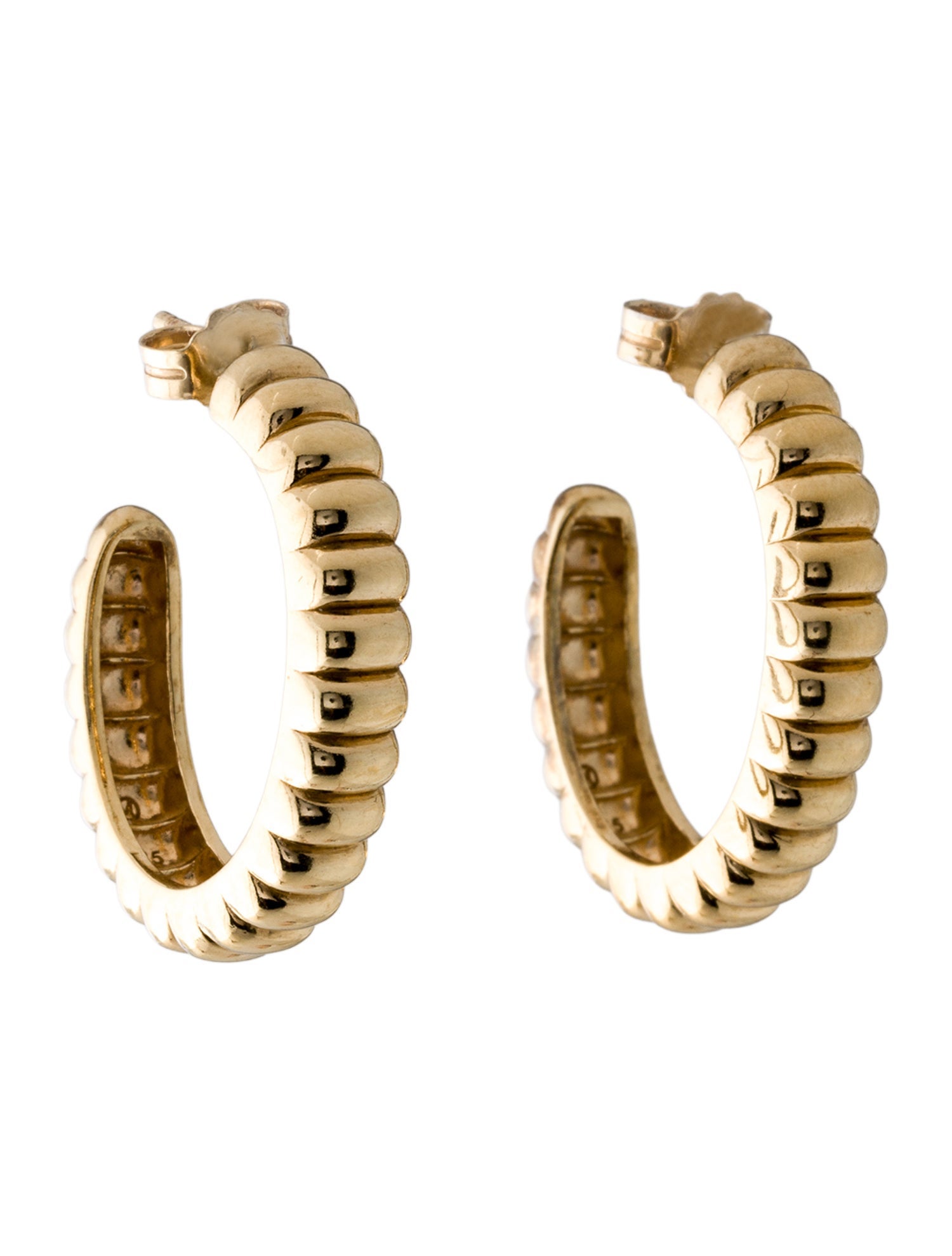 Mejuri Textured Hoop Earrings