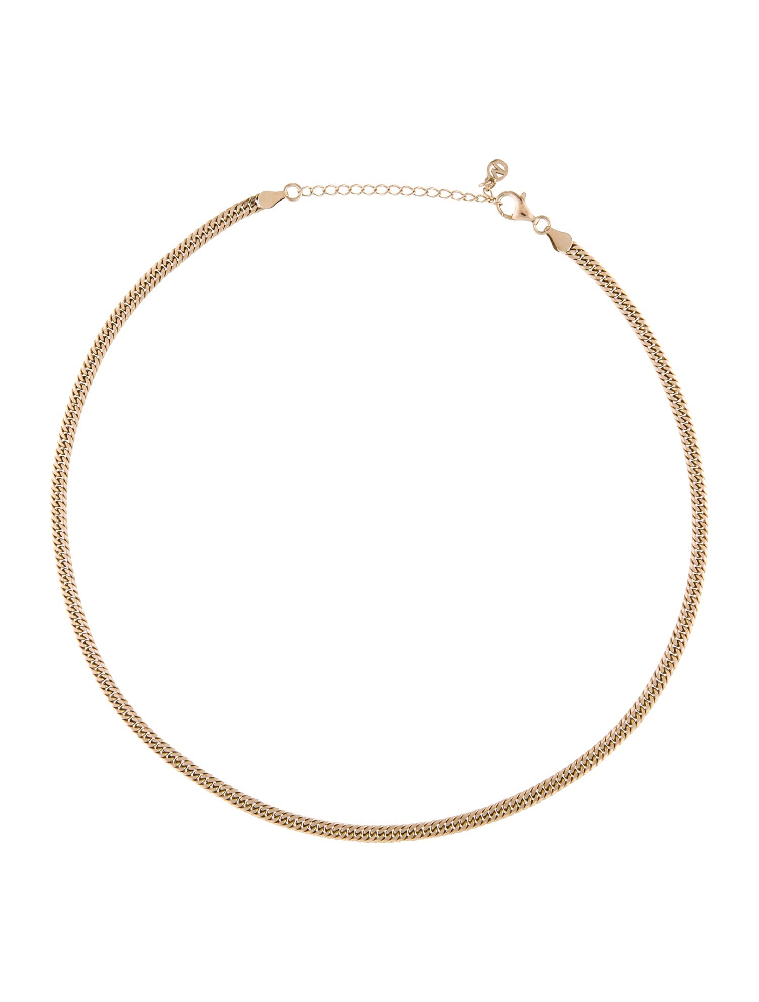 Mejuri Flat Curb Chain Necklace