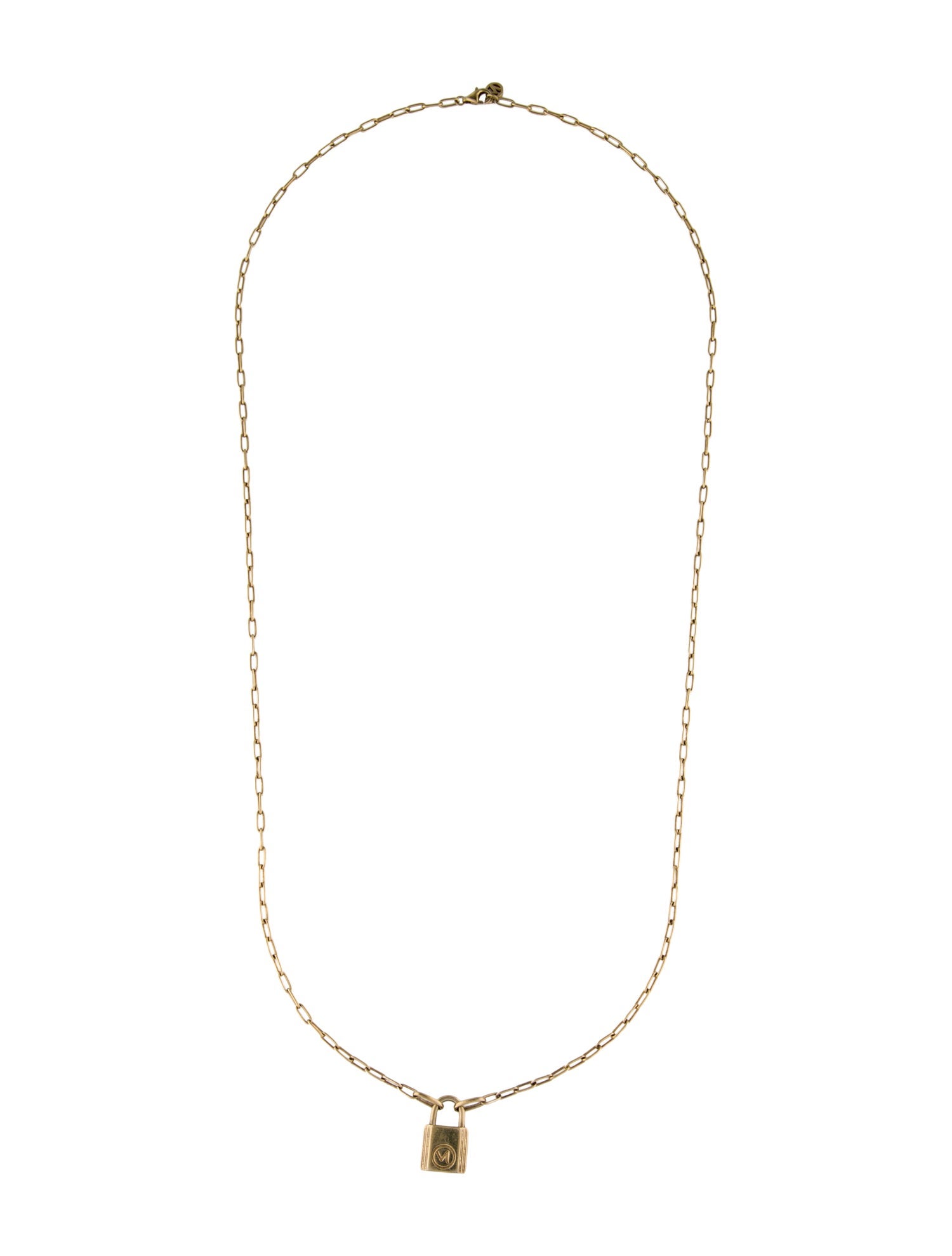 Mejuri Lock Pendant Necklace