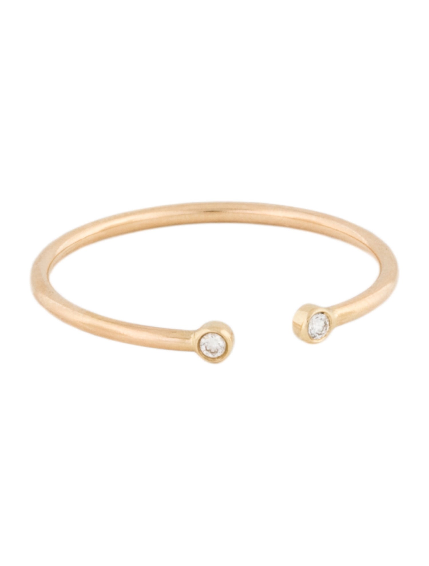 Mejuri 14K Diamond Open Ring