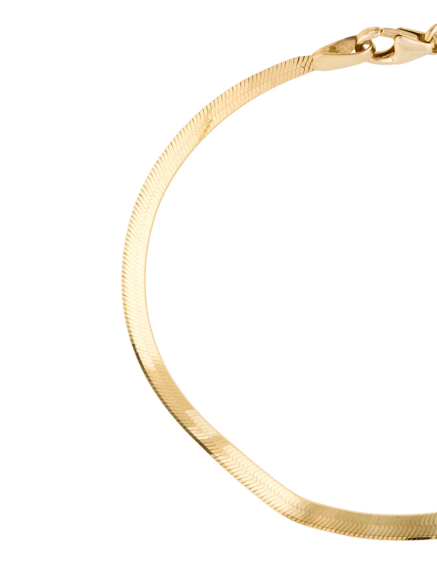 Mejuri 14K Herringbone Link Bracelet