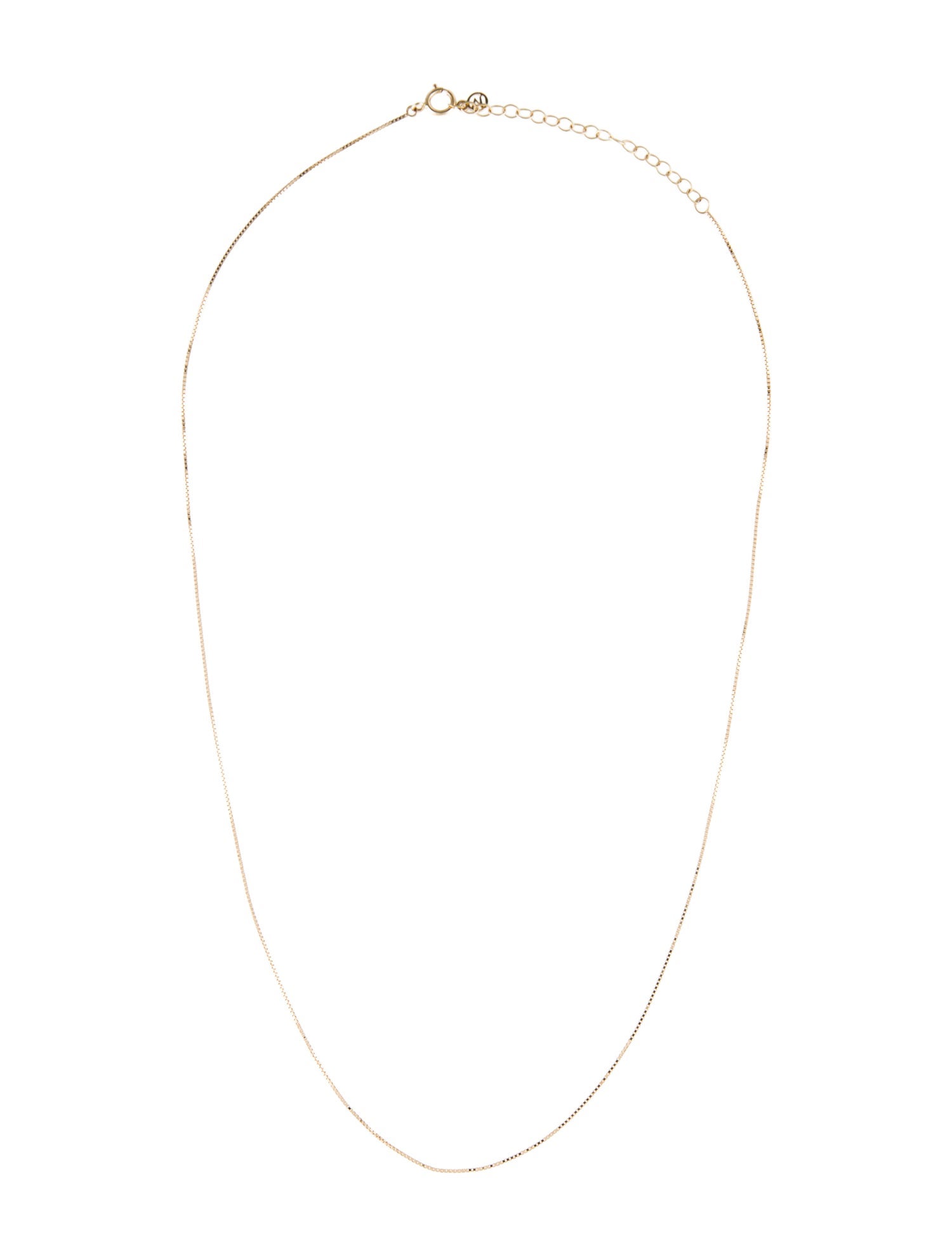 Mejuri 14K Baby Box Chain Necklace