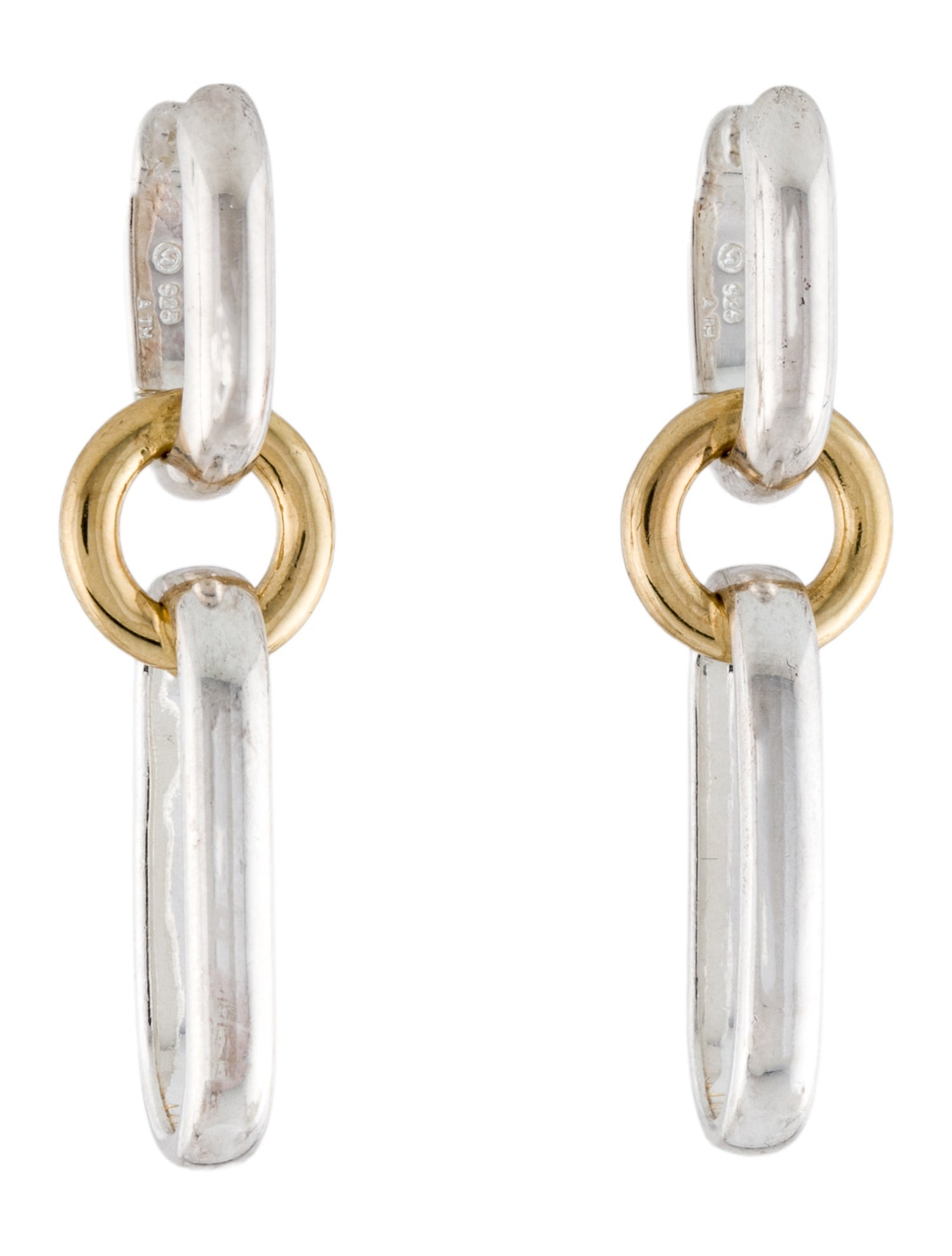Mejuri Two-Tone Mixed Convertible Link Earrings