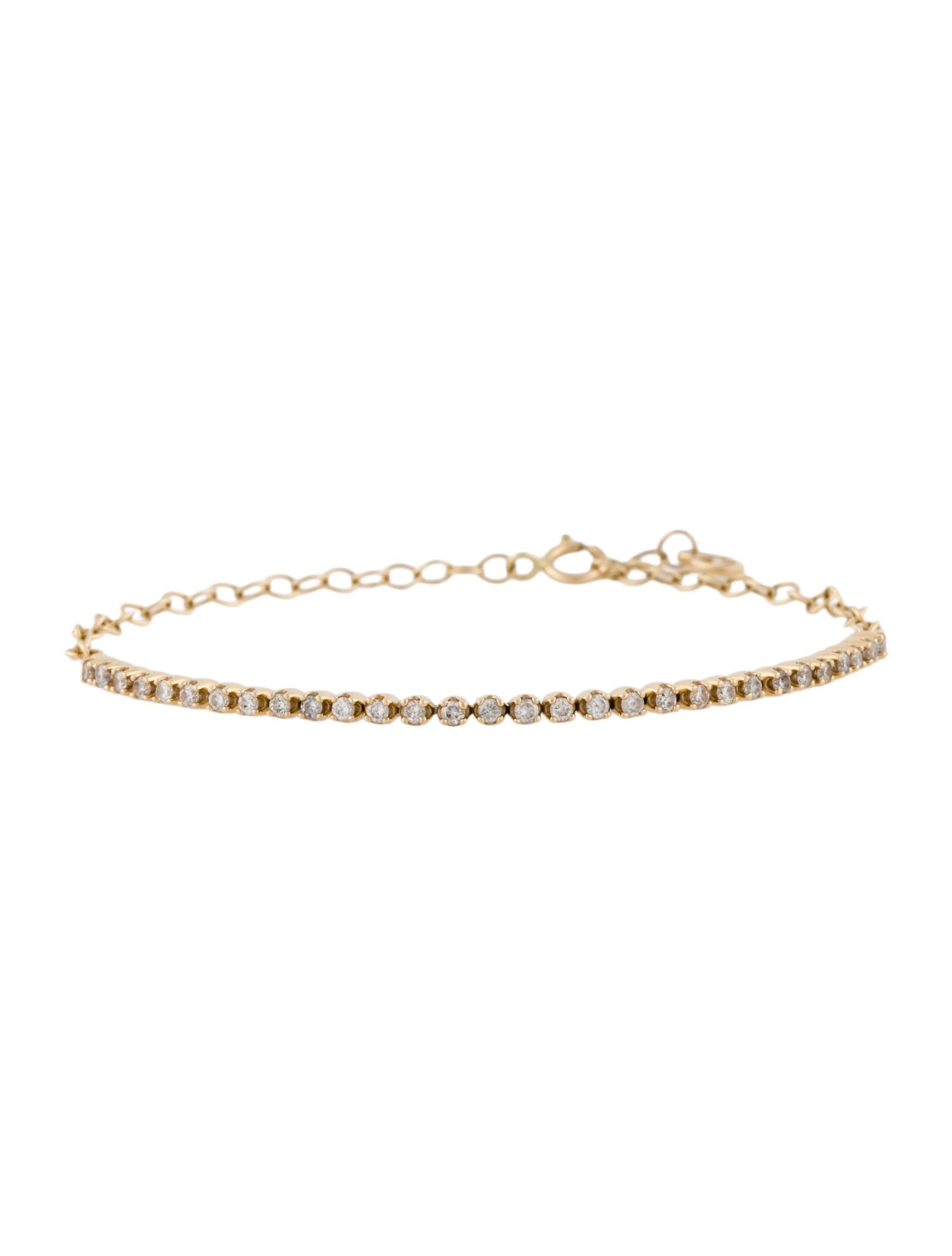 Mejuri 14K Diamond Half Tennis Bracelet