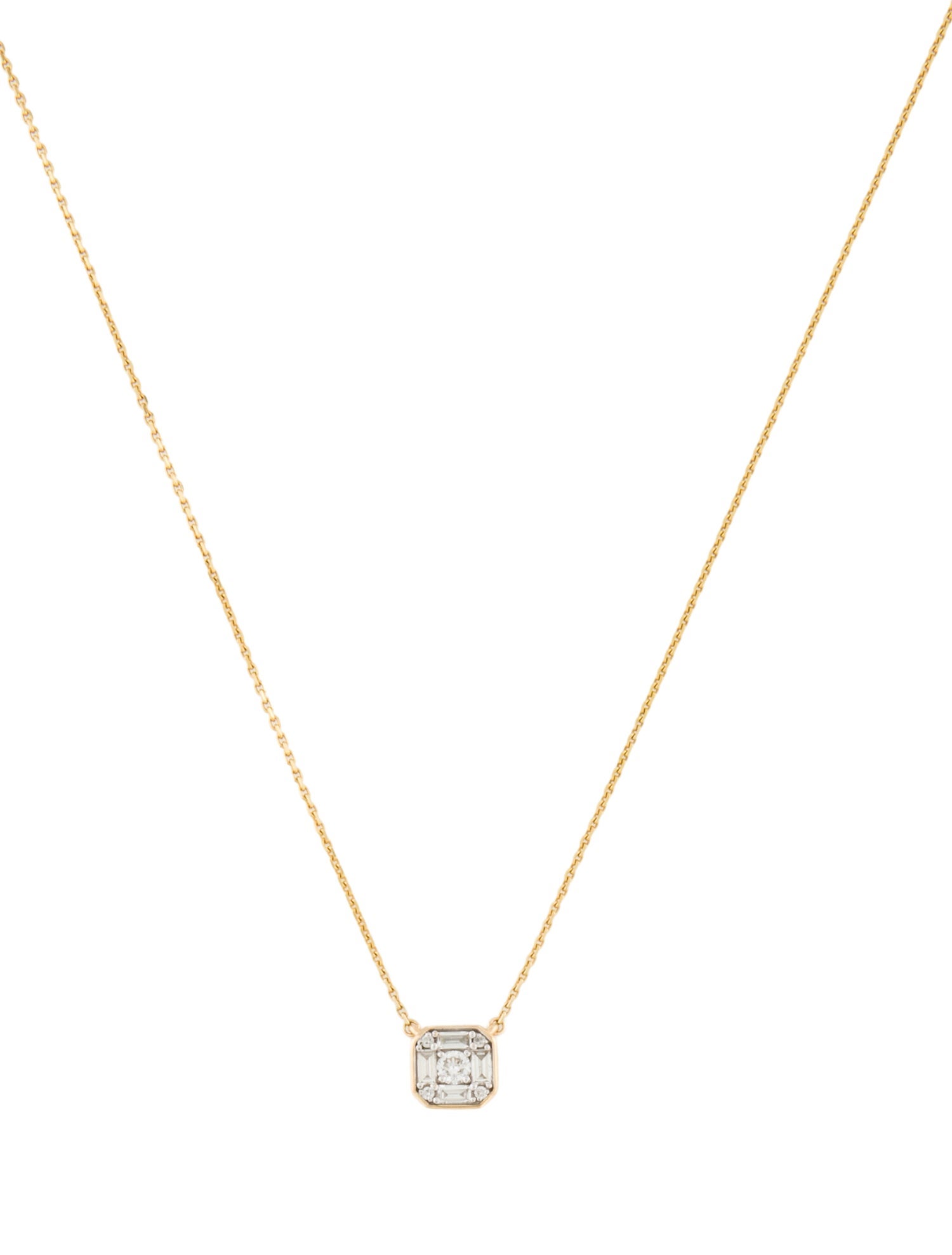 Mejuri 14K Diamond Pendant Necklace