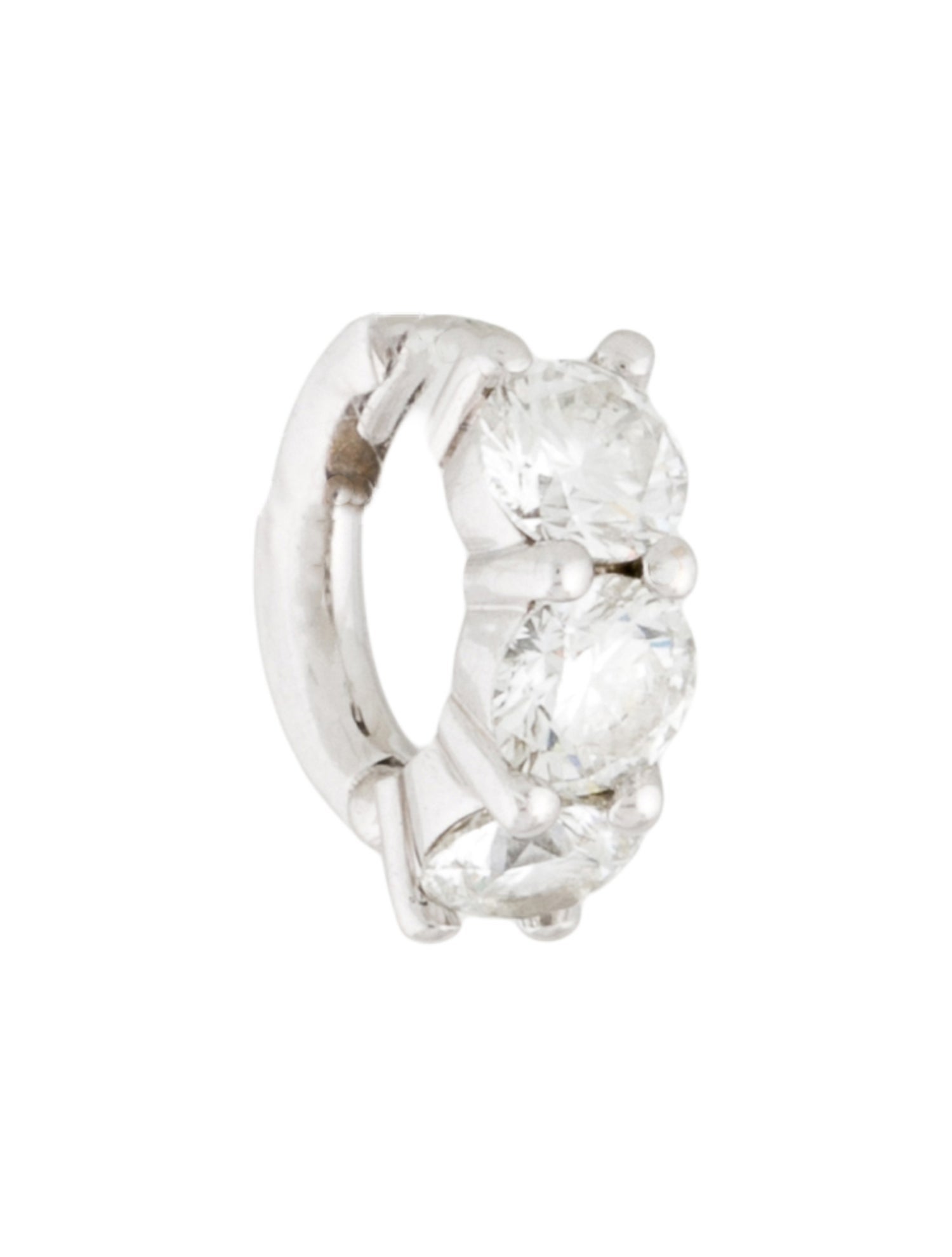 Melissa Kaye 18K Diamond Sadie Single Huggie Earring