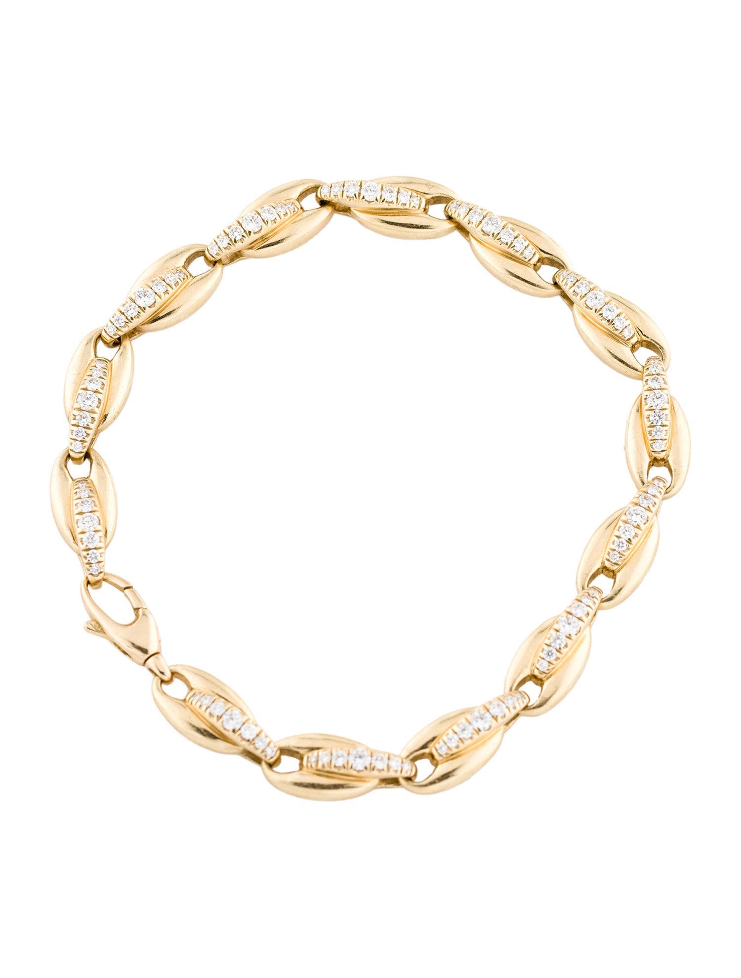 Melissa Kaye 18K Diamond Ada Link Bracelet