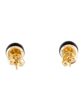 Melissa Kaye 14K Diamond & Enamel Stud Earrings