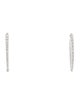 Melissa Kaye 18K 1.37ctw Diamond Cristina Hoop Earrings