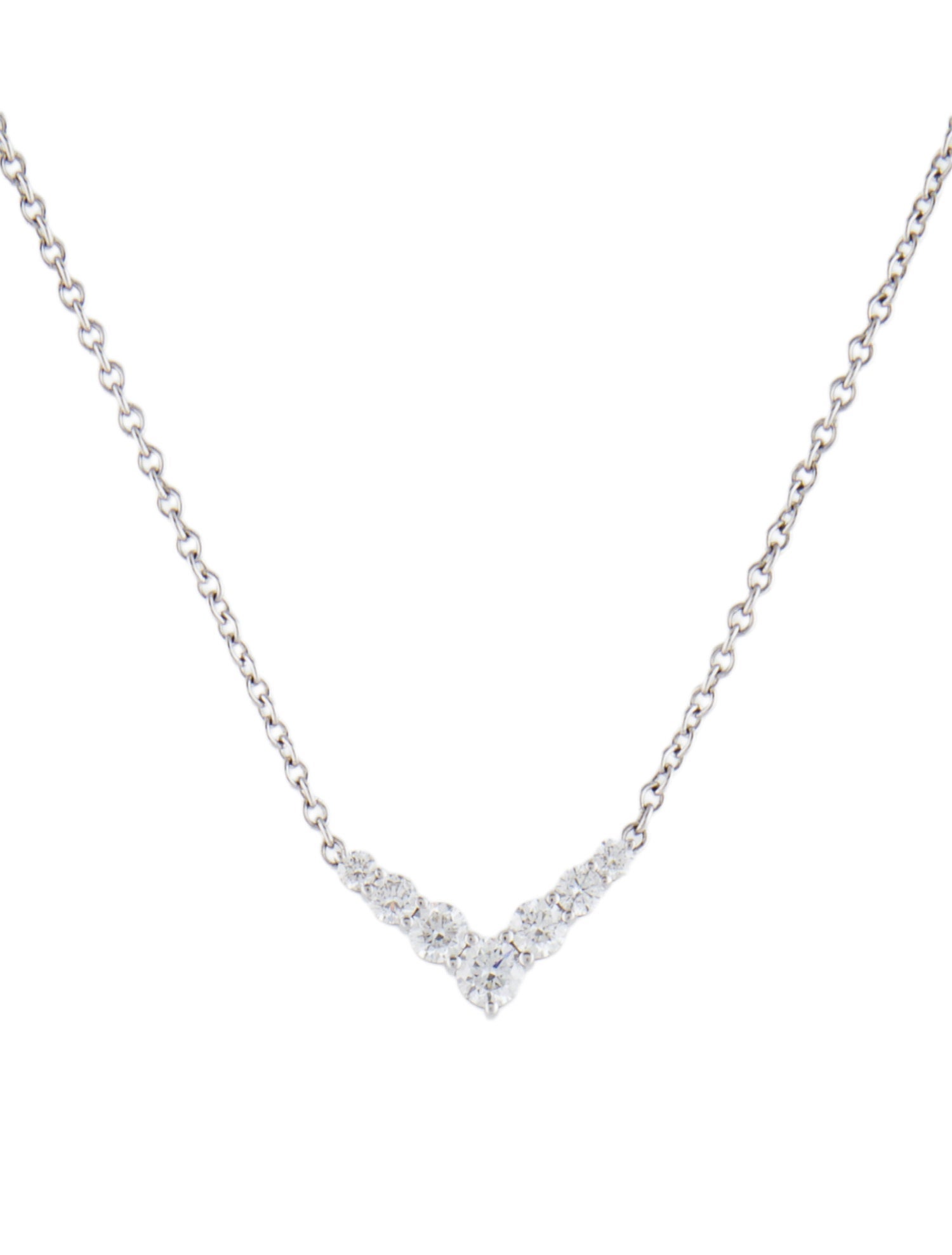Melissa Kaye 18K Diamond Aria V Necklace