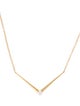 Melissa Kaye 18K Diamond Aria V Pendant Necklace
