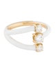 Melissa Kaye 18K Diamond Aria Moon Cocktail Ring