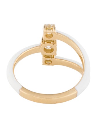 Melissa Kaye 18K Diamond Aria Moon Cocktail Ring