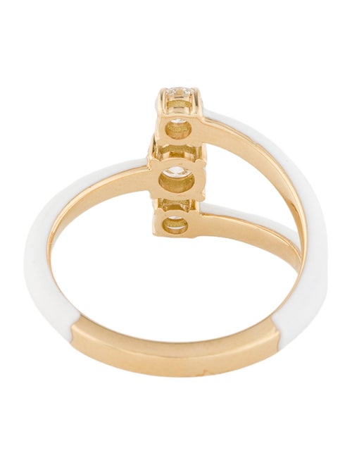 Melissa Kaye 18K Diamond Aria Moon Cocktail Ring