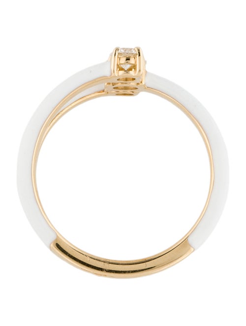 Melissa Kaye 18K Diamond Aria Moon Cocktail Ring
