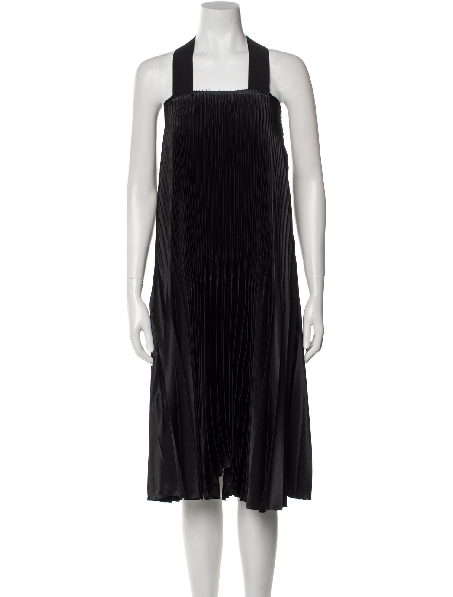 Melitta Baumeister Square Neckline Midi Length Dress