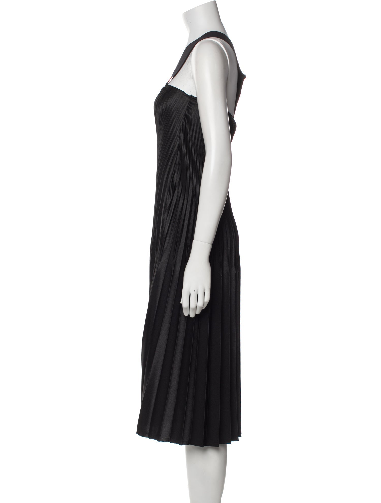 Melitta Baumeister Square Neckline Midi Length Dress