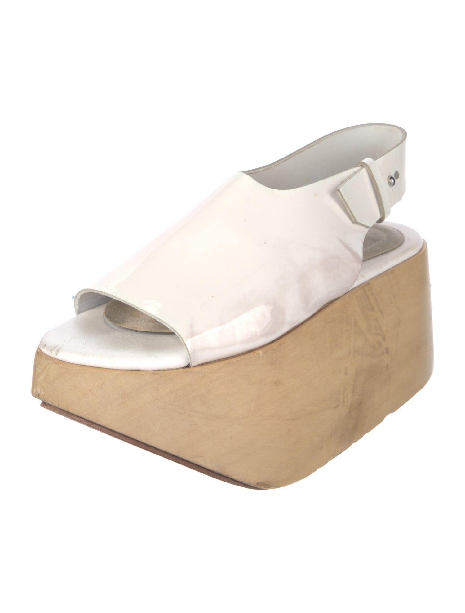 Melitta Baumeister Patent Leather Slingback Sandals