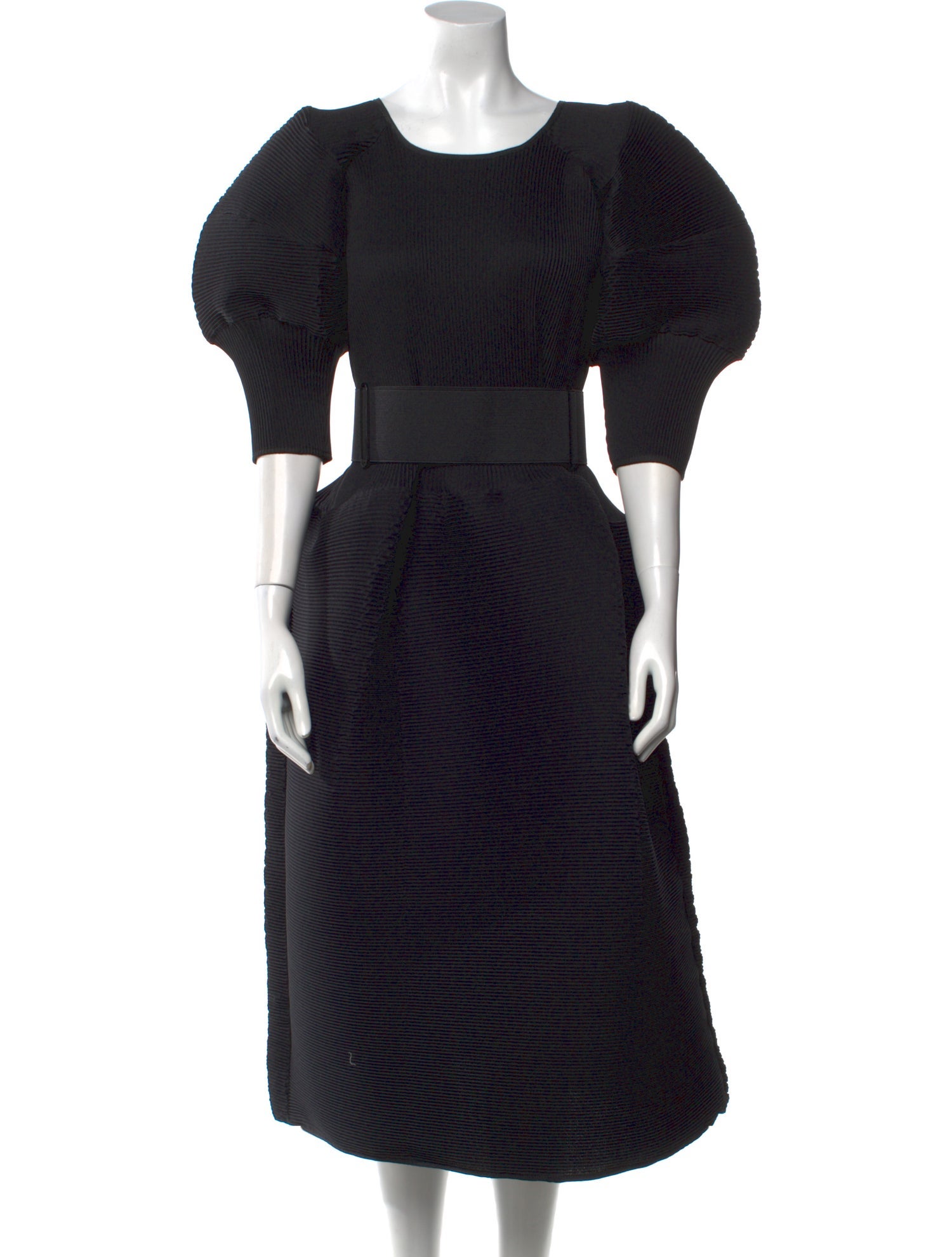 Melitta Baumeister Scoop Neck Midi Length Dress