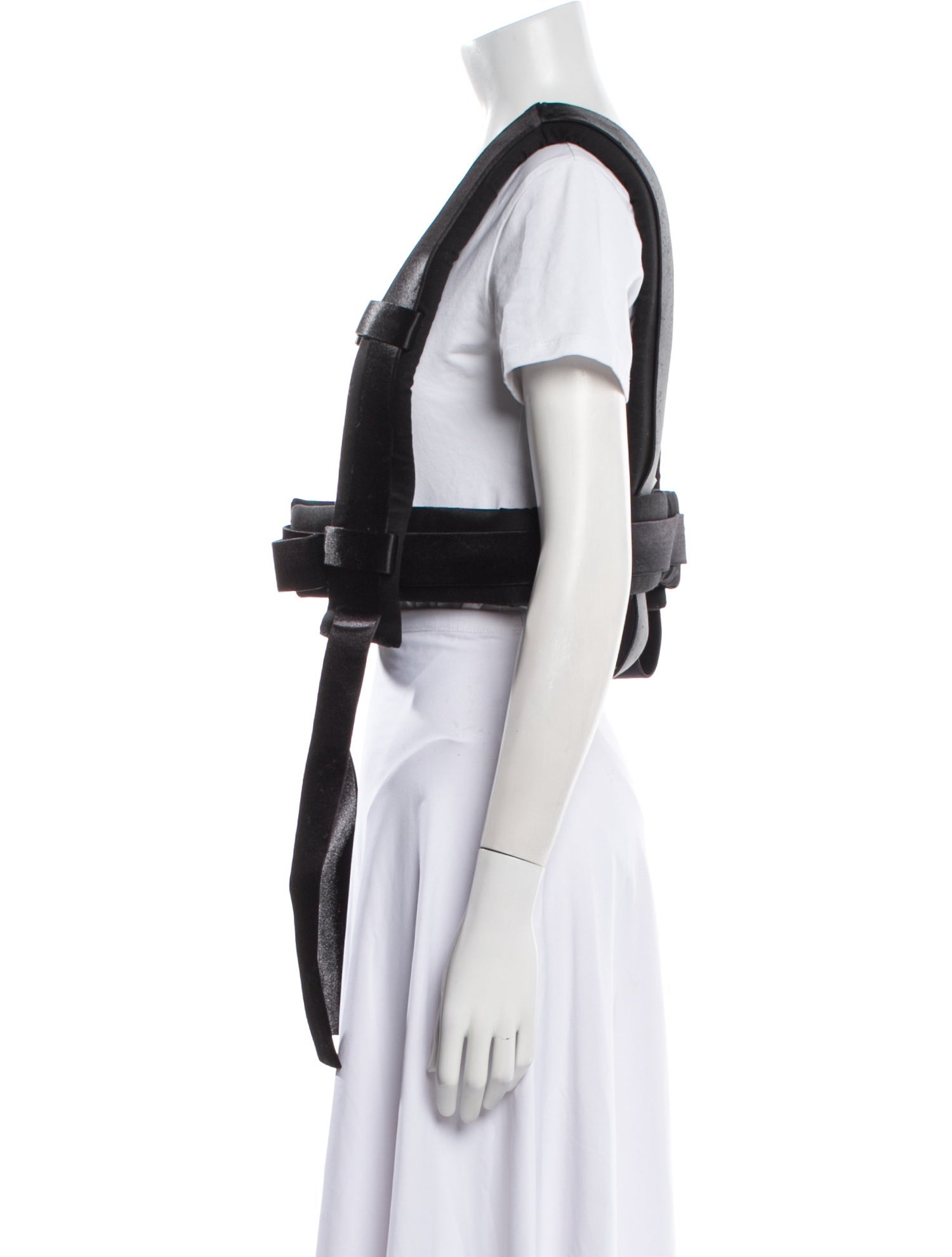 Melitta Baumeister Square Neckline Short Sleeve Crop Top